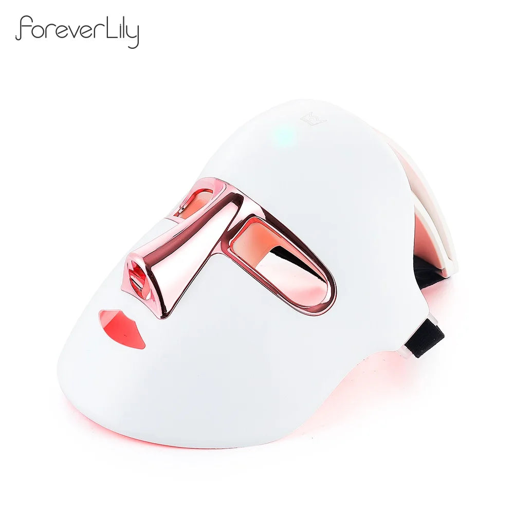 Glow Shield Pro — 7-Color LED Light Therapy Face & Neck Mask (Wireless)
